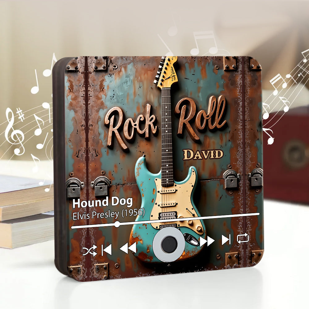 Aimant de réfrigérateur personnalisé Rock N Roll - Musique de guitare