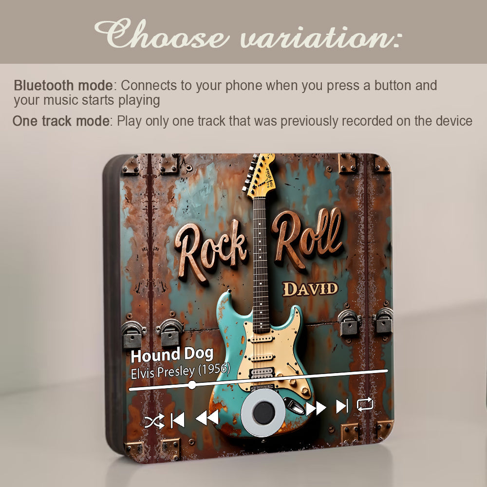 Aimant de réfrigérateur personnalisé Rock N Roll - Musique de guitare