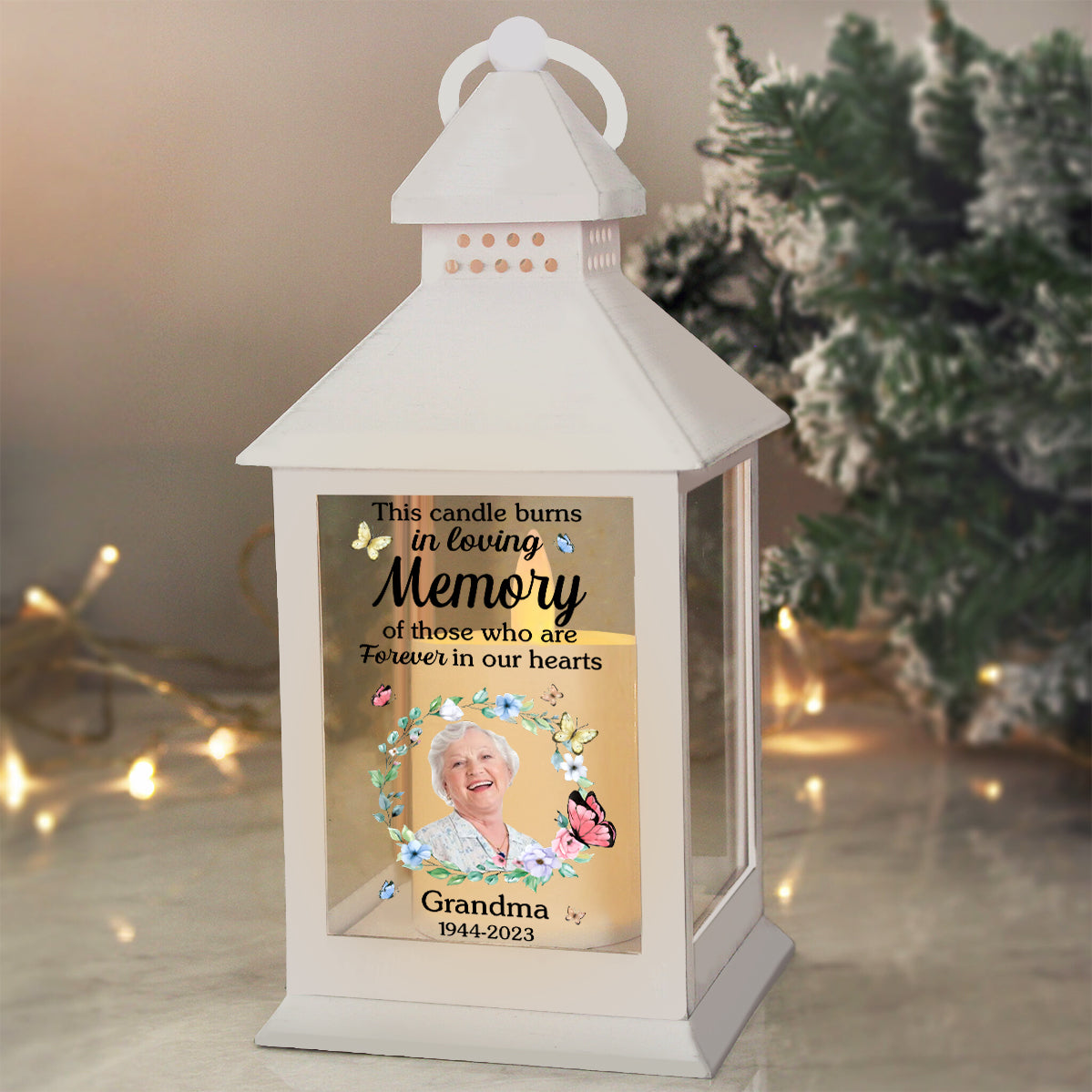 In Loving Memory - Personalized Memorial Candle Lantern
