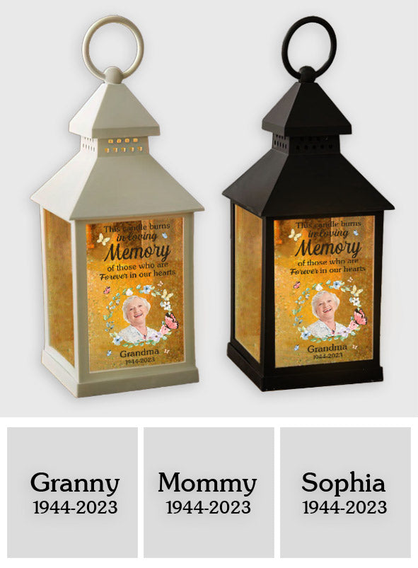 In Loving Memory - Personalized Memorial Candle Lantern
