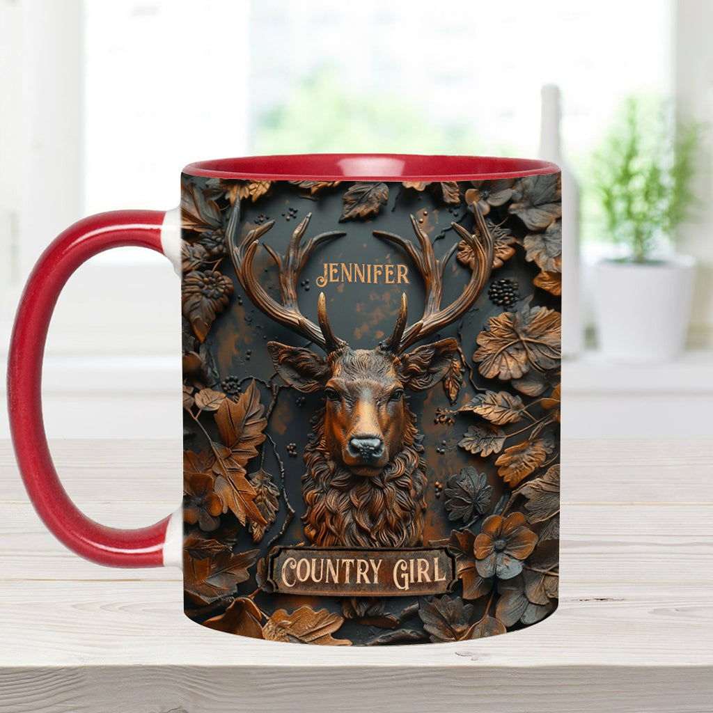 Mug personnalisé Country Girl - Thème Chasse