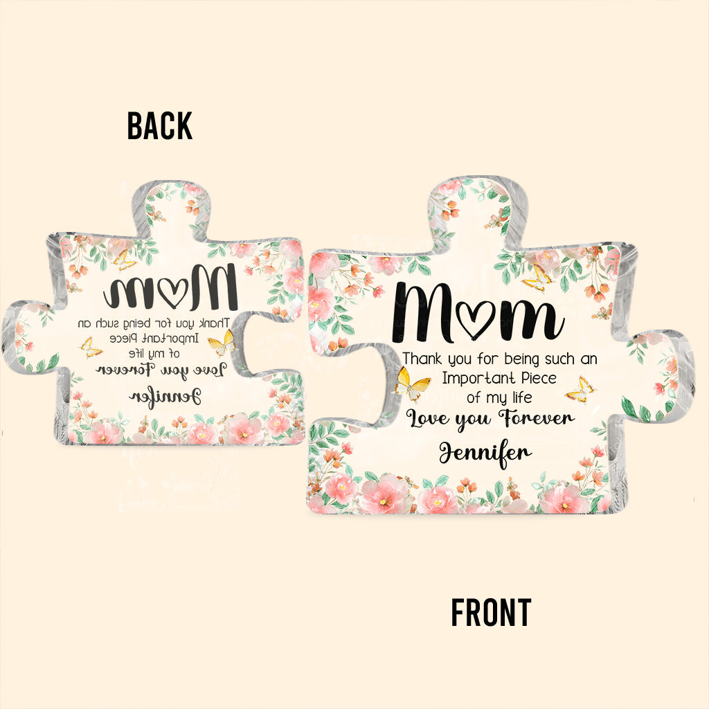 Love You Forever - Personalized Mother Custom Shaped Acrylic Plaque