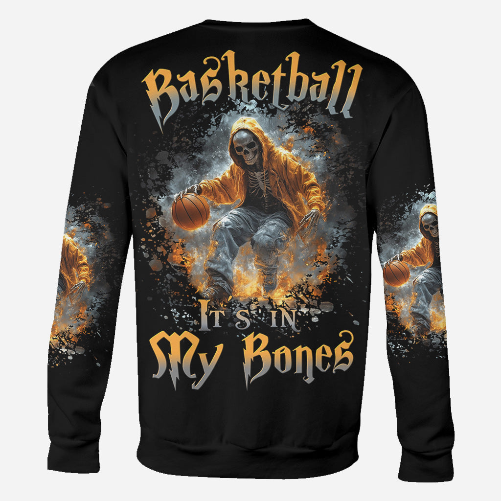 Le basket, c'est dans mon sang - T-shirt personnalisé intégral au basket