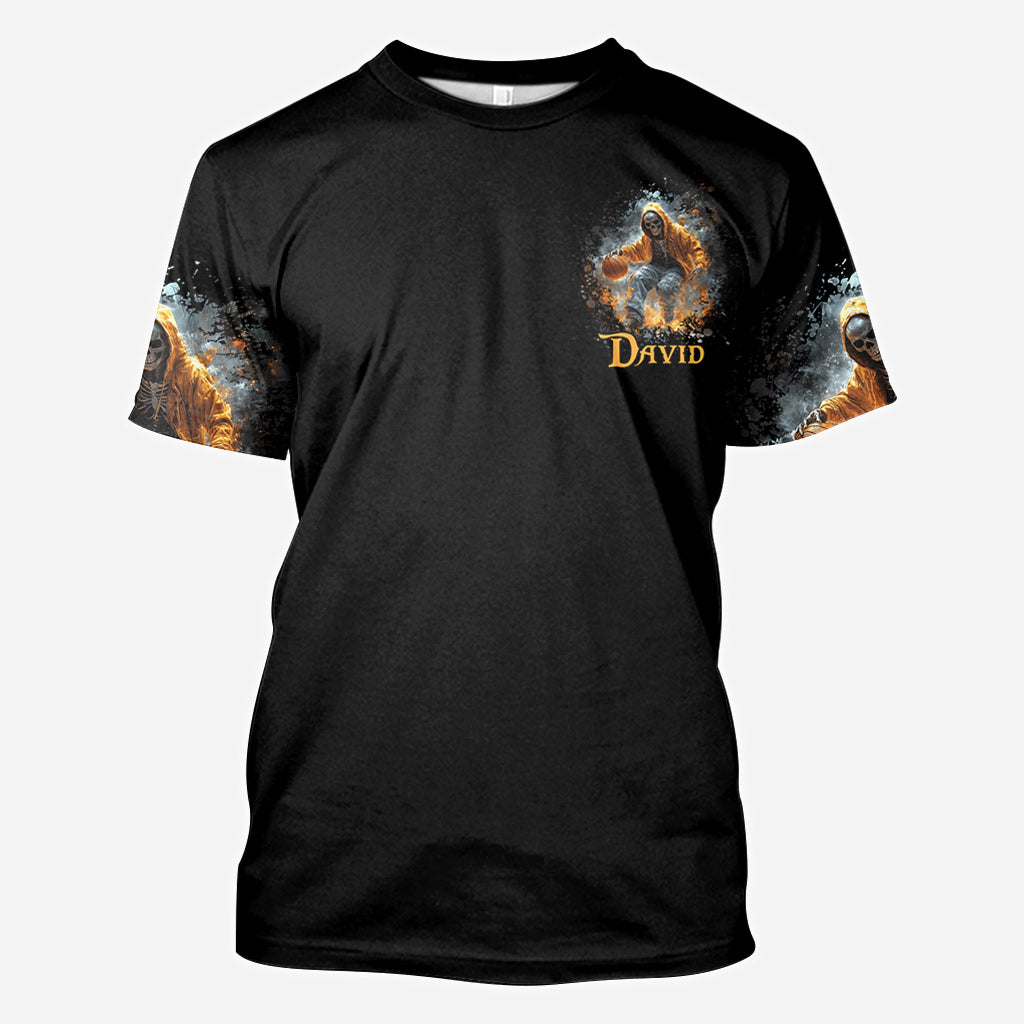 Le basket, c'est dans mon sang - T-shirt personnalisé intégral au basket