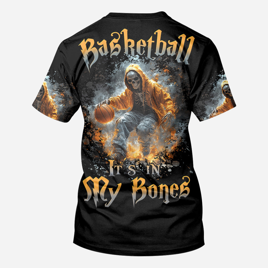 Le basket, c'est dans mon sang - T-shirt personnalisé intégral au basket