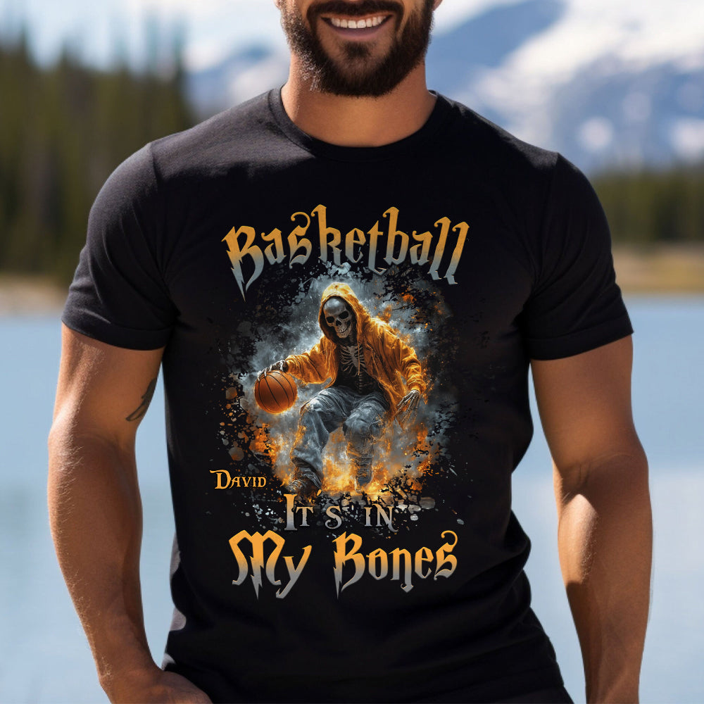 Basketball liegt mir im Blut – Personalisiertes Basketball-T-Shirt und Hoodie