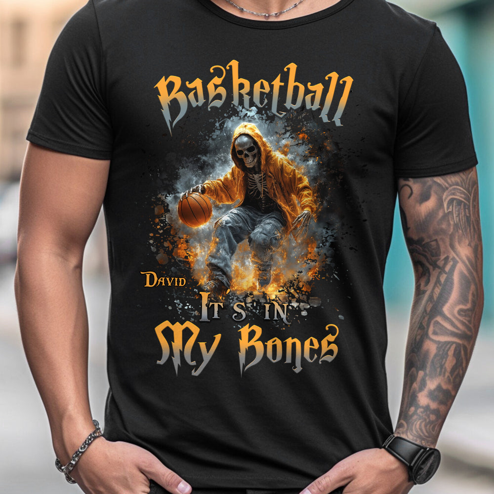 Basketball liegt mir im Blut – Personalisiertes Basketball-T-Shirt und Hoodie