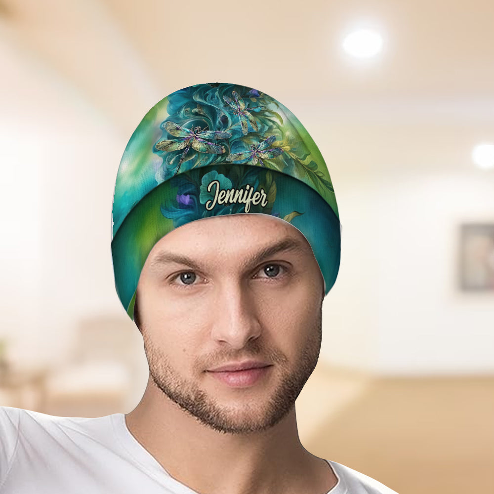 Magnifique bonnet libellule personnalisé