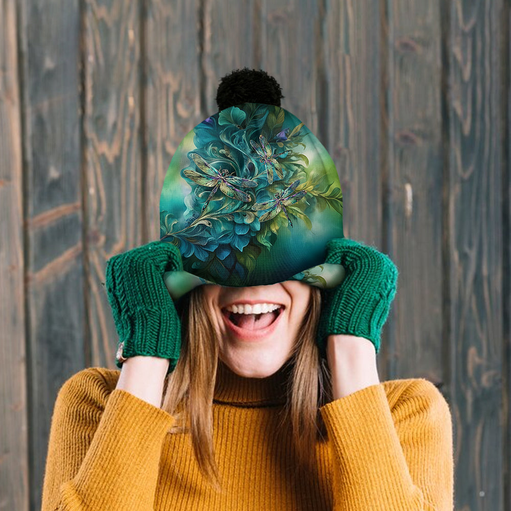 Magnifique bonnet libellule personnalisé