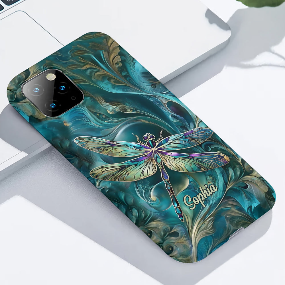 Wunderschöne Libelle – Personalisierte Handyhülle mit Libellen-Vollbilddruck