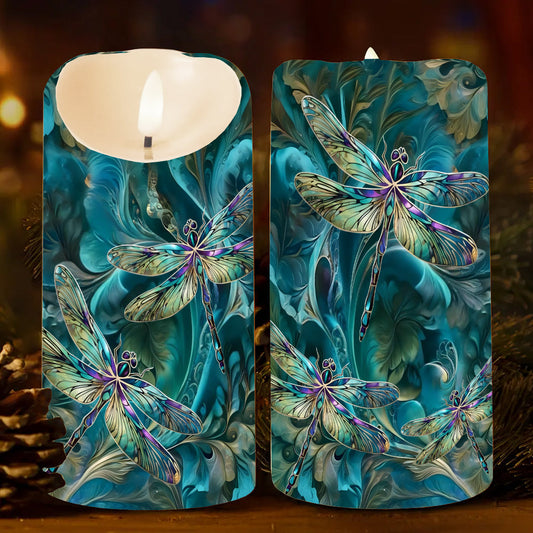 Libellule de rêve - Bougie sans flamme personnalisée Libellule