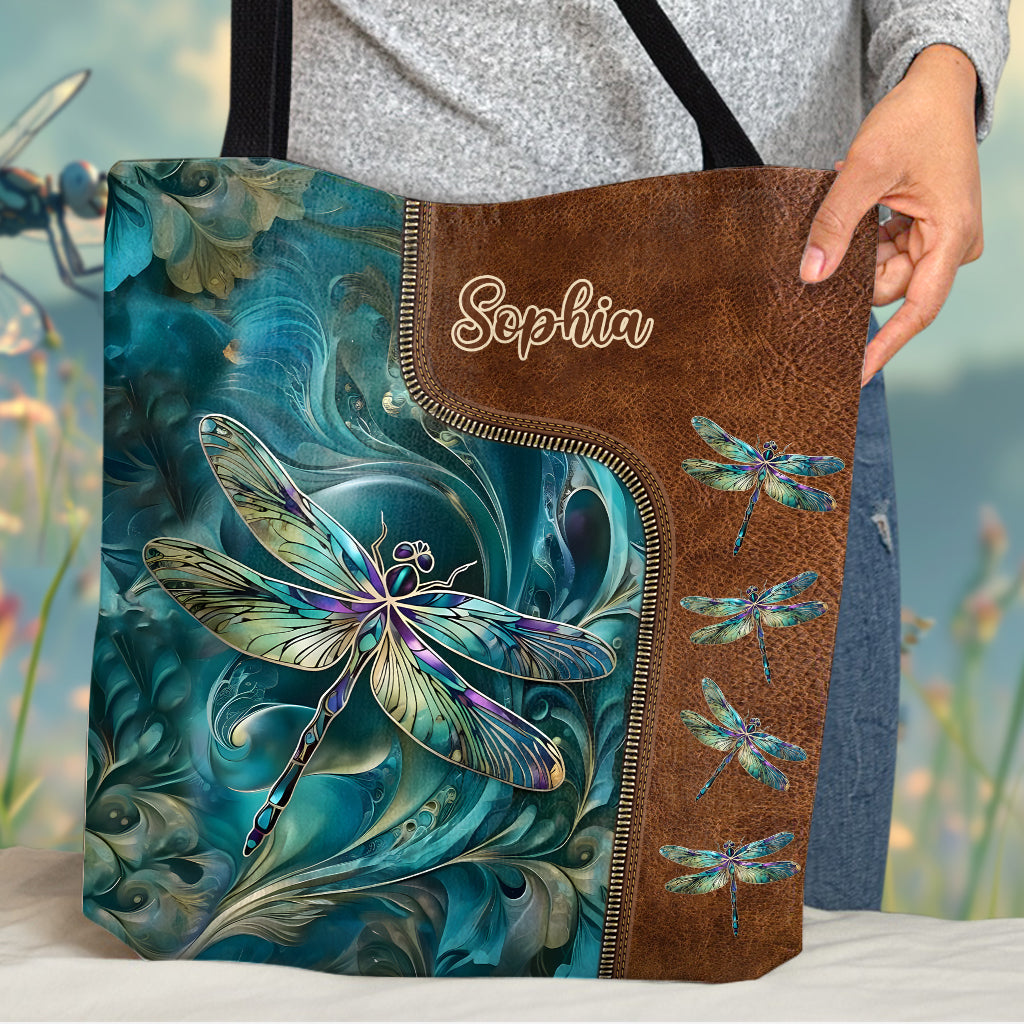 Dreamy Dragonfly - Personalized Dragonfly Tote Bag