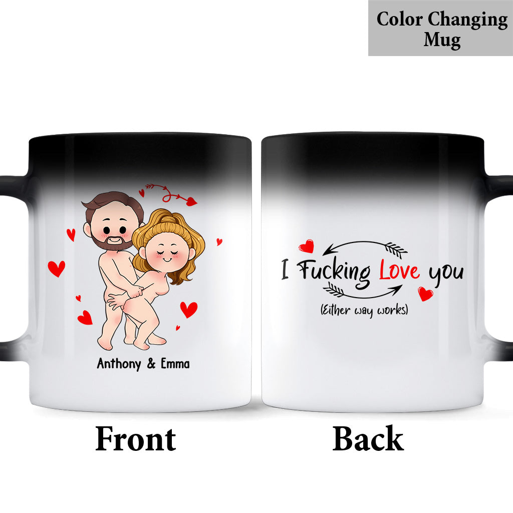 I Just Want You To Be Happy - Couple gift for husband, wife, boyfriend, girlfriend - Personalized Mug