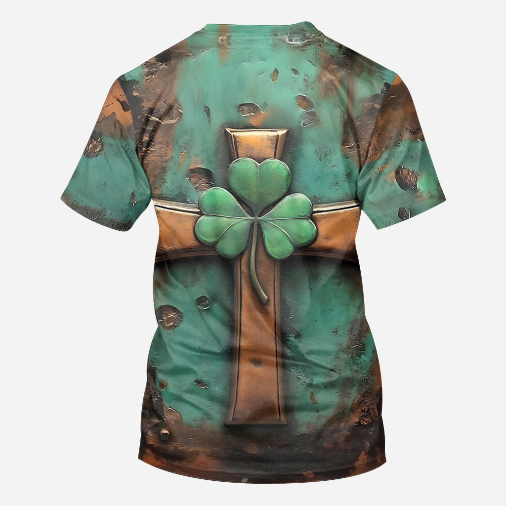 T-shirt vintage à croix irlandaise personnalisé pour la Saint-Patrick