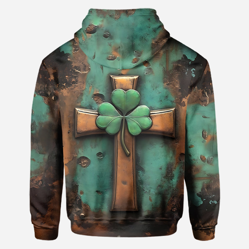 T-shirt vintage à croix irlandaise personnalisé pour la Saint-Patrick