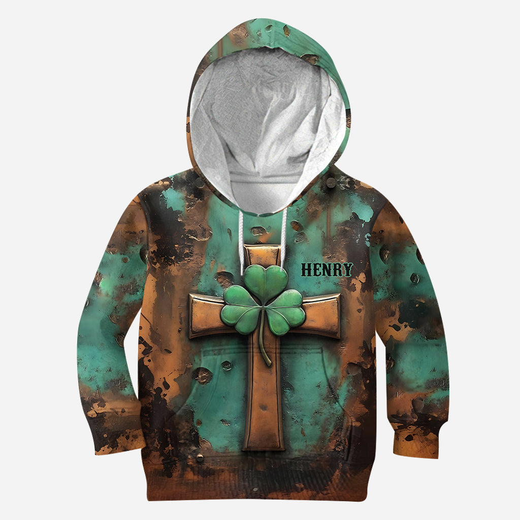 T-shirt vintage à croix irlandaise personnalisé pour la Saint-Patrick
