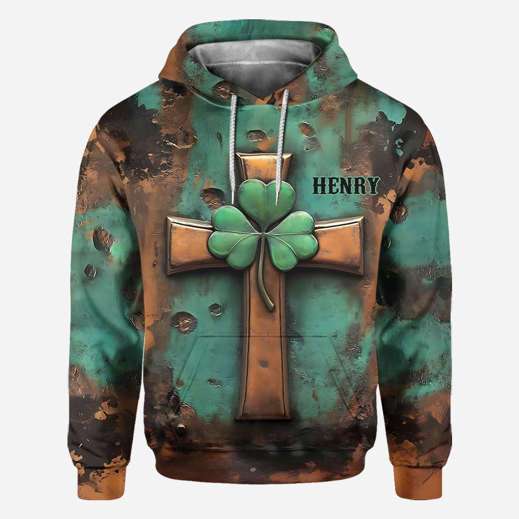 T-shirt vintage à croix irlandaise personnalisé pour la Saint-Patrick