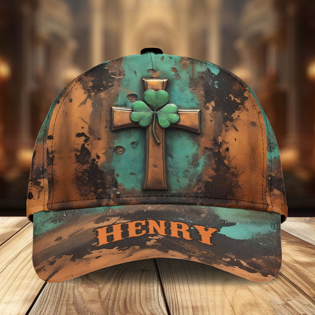 Casquette classique personnalisée avec croix irlandaise vintage pour la Saint-Patrick