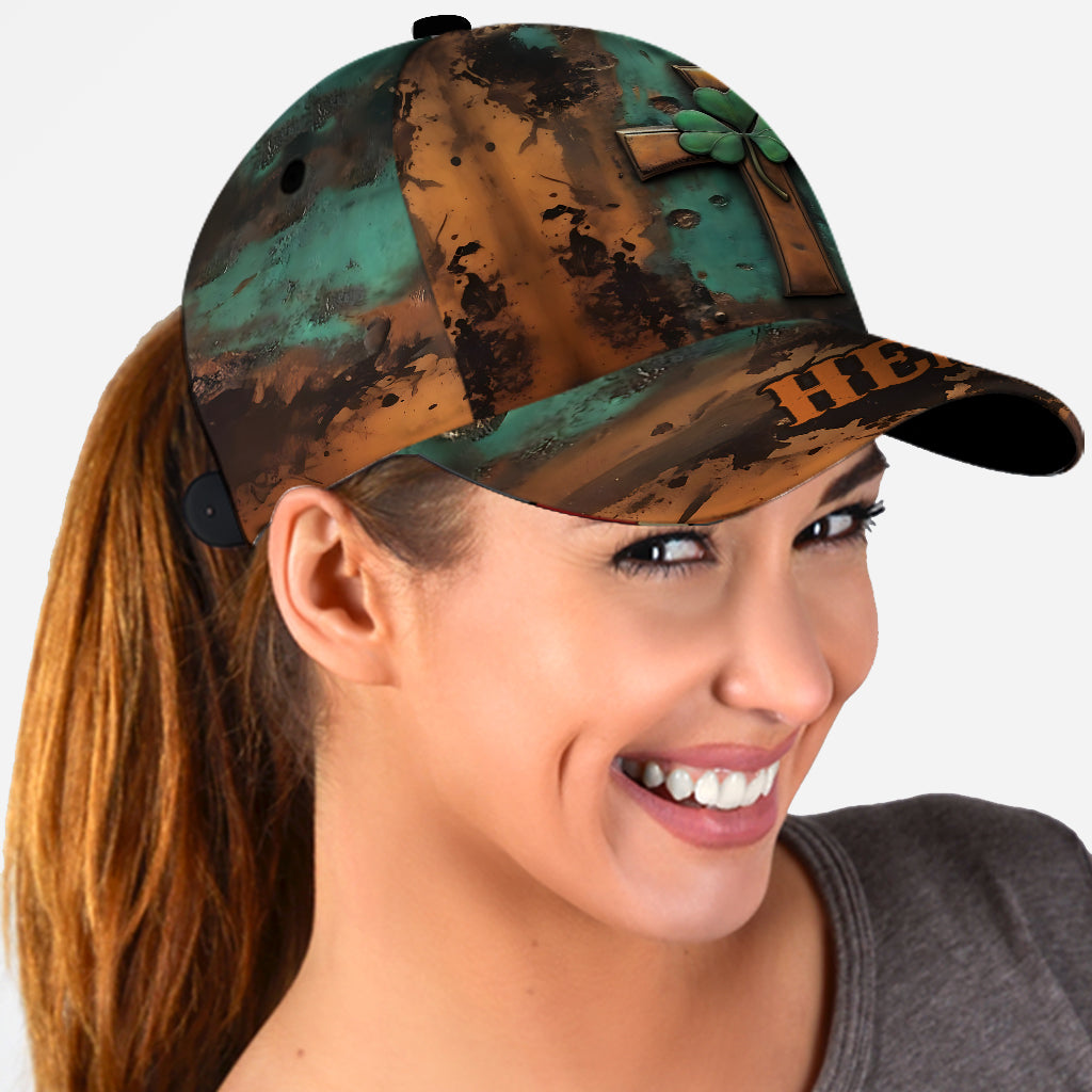 Casquette classique personnalisée avec croix irlandaise vintage pour la Saint-Patrick