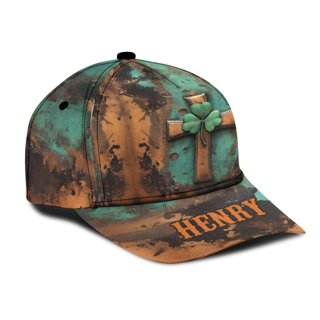 Casquette classique personnalisée avec croix irlandaise vintage pour la Saint-Patrick