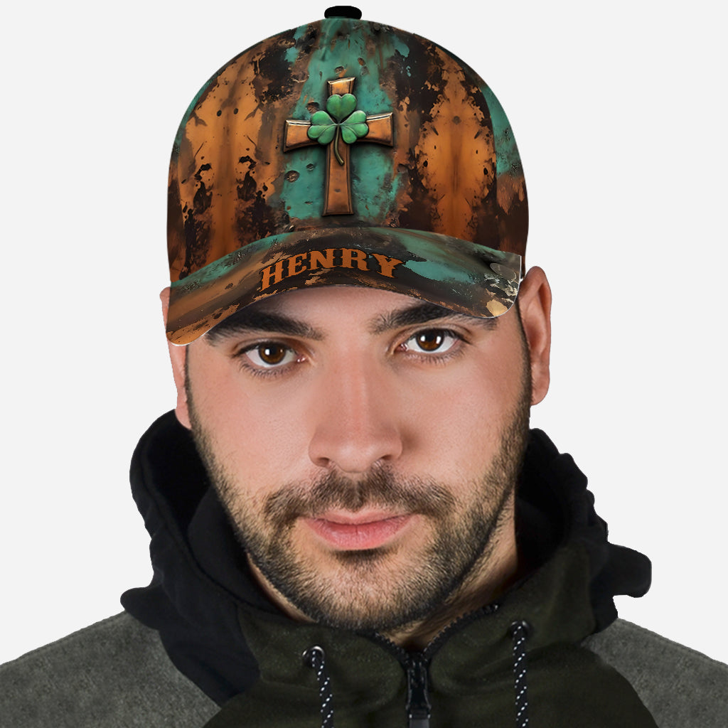 Casquette classique personnalisée avec croix irlandaise vintage pour la Saint-Patrick