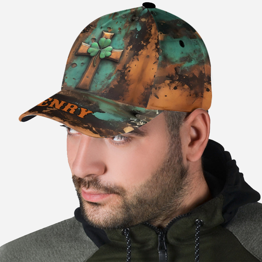 Casquette classique personnalisée avec croix irlandaise vintage pour la Saint-Patrick