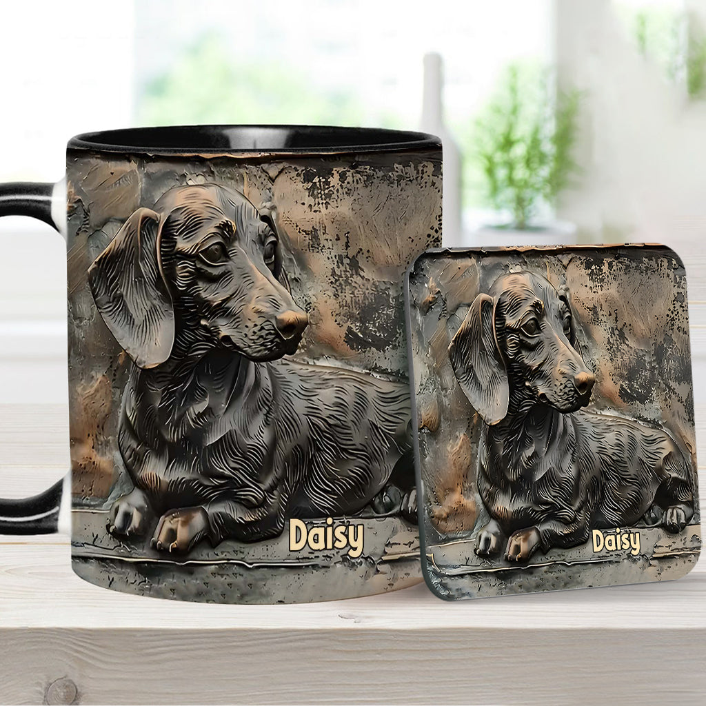 Mug personnalisé « J’adore les teckels »