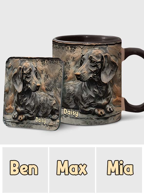 Mug personnalisé « J’adore les teckels »