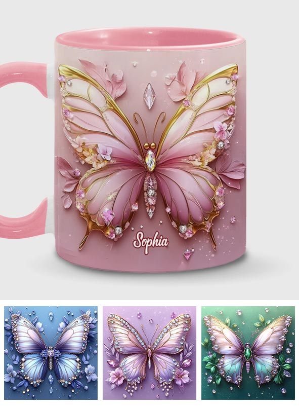 Mug personnalisé à motif papillon - Magnifique papillon