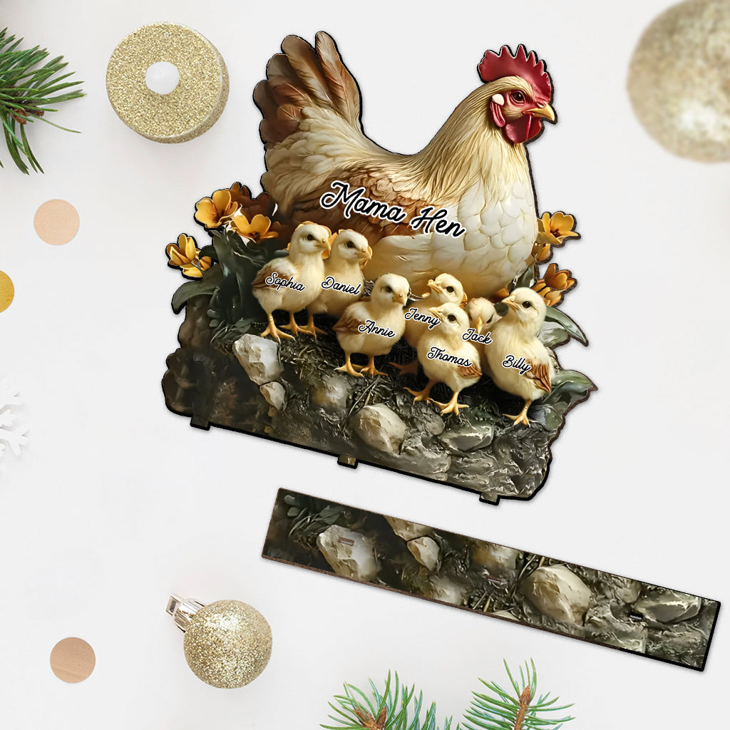 Mama Hen - Personalized Mother 1 Layered Big Freestanding