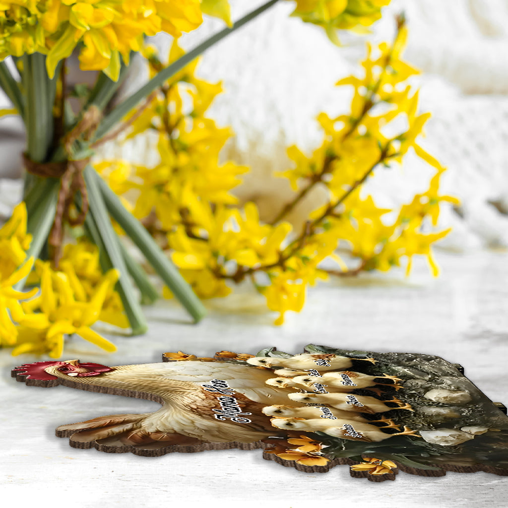 Mama Hen - Personalized Mother 1 Layered Big Freestanding