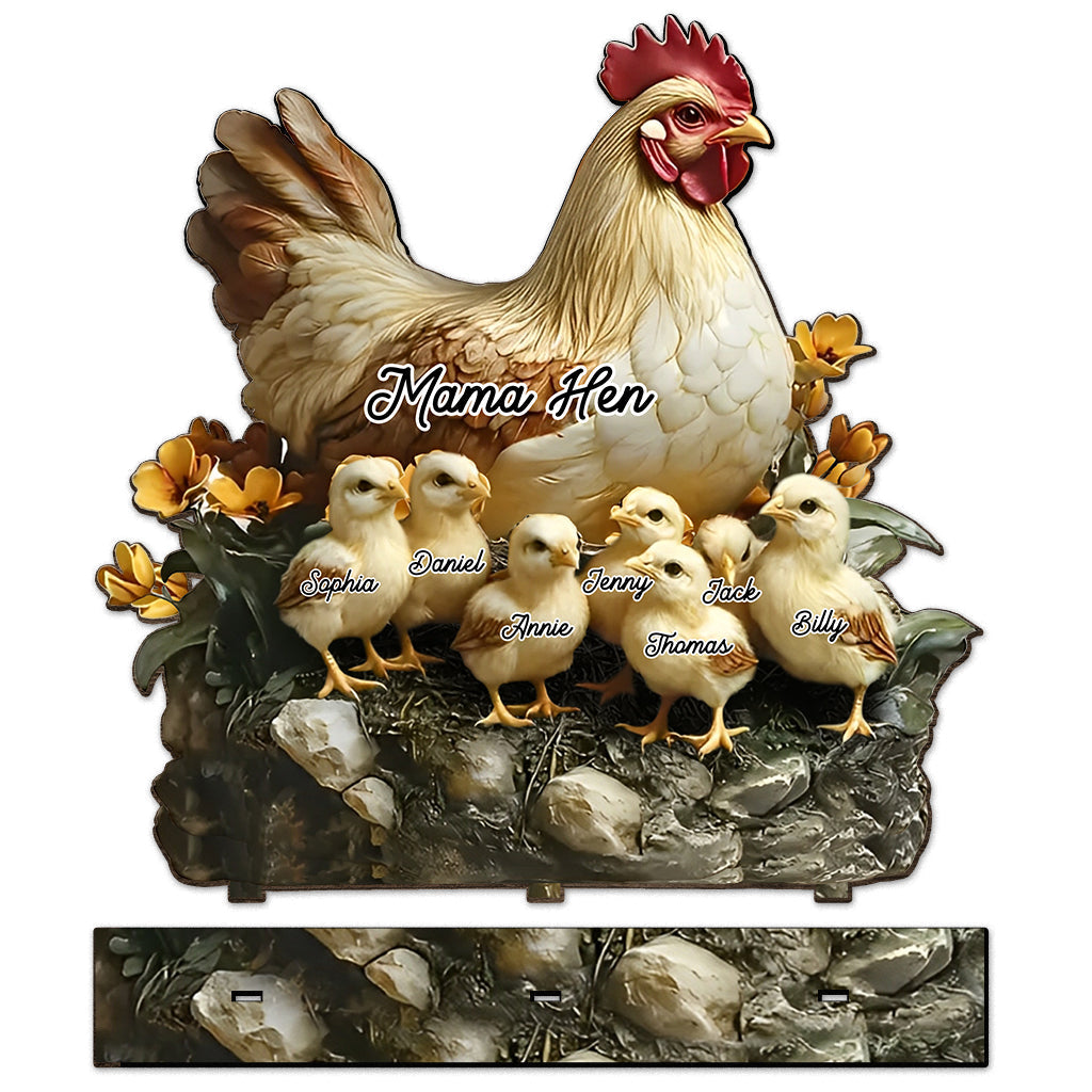 Mama Hen - Personalized Mother 1 Layered Big Freestanding