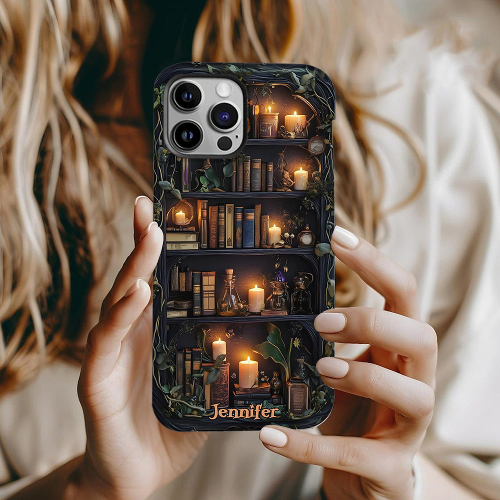 Bookself - Étui de téléphone personnalisé avec livre imprimé intégralement