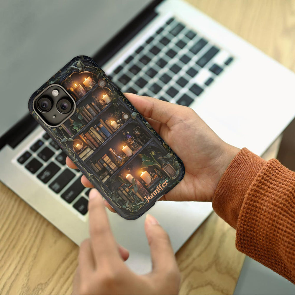 Bookself - Étui de téléphone personnalisé avec livre imprimé intégralement