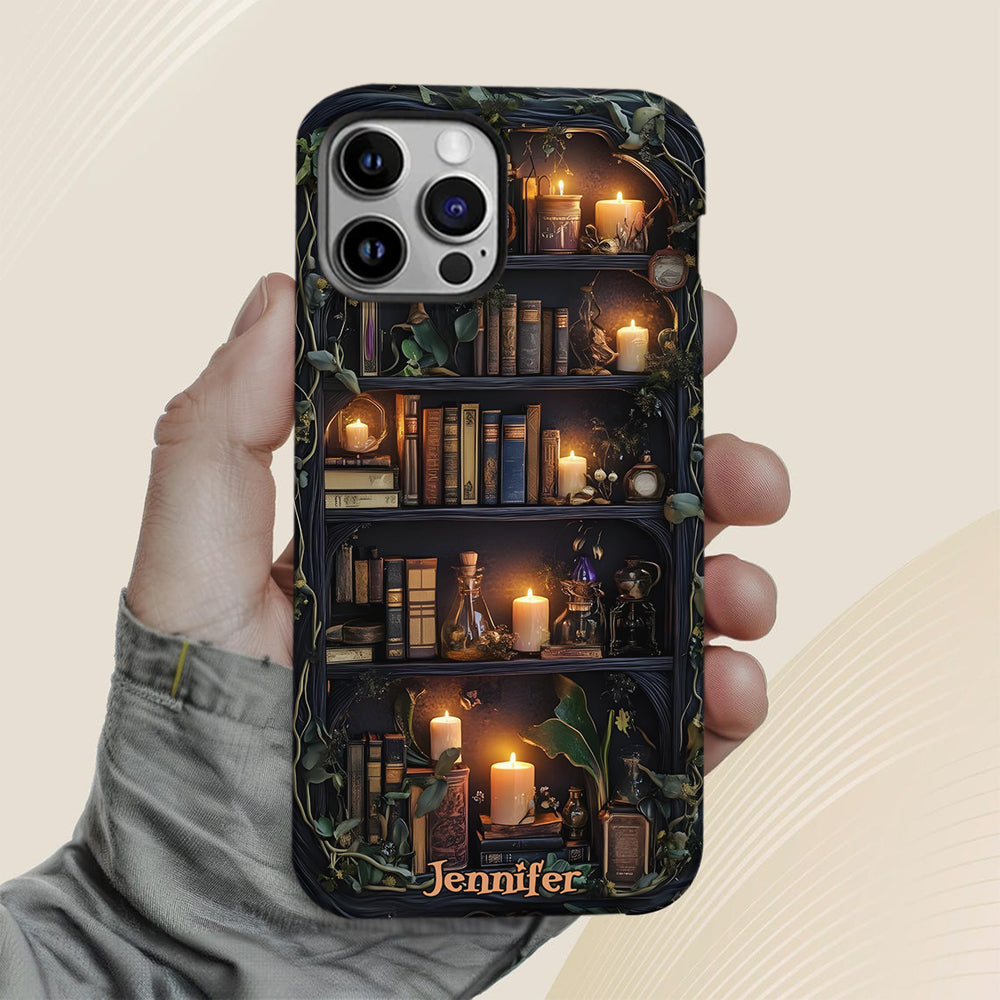 Bookself - Étui de téléphone personnalisé avec livre imprimé intégralement