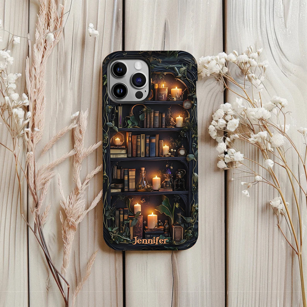 Bookself - Étui de téléphone personnalisé avec livre imprimé intégralement