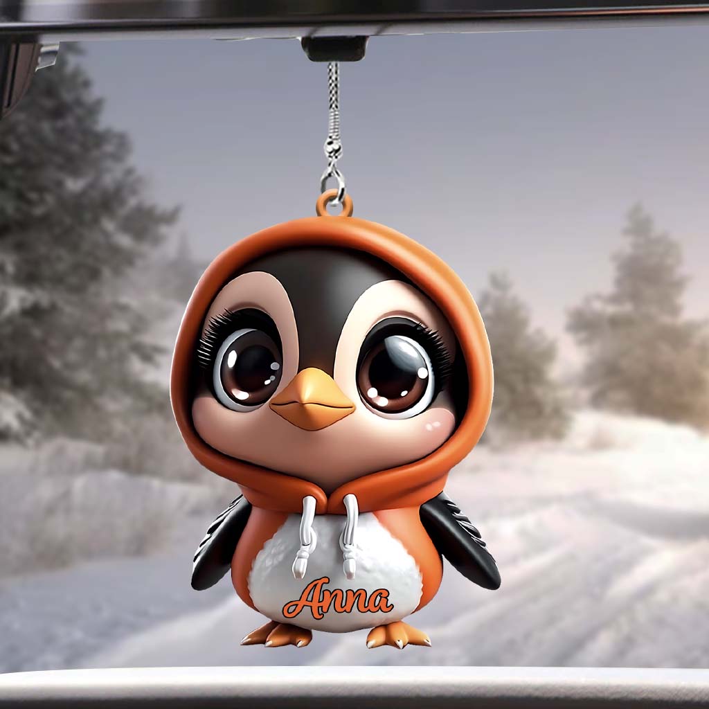 Pingouin mignon - Ornement de voiture personnalisé