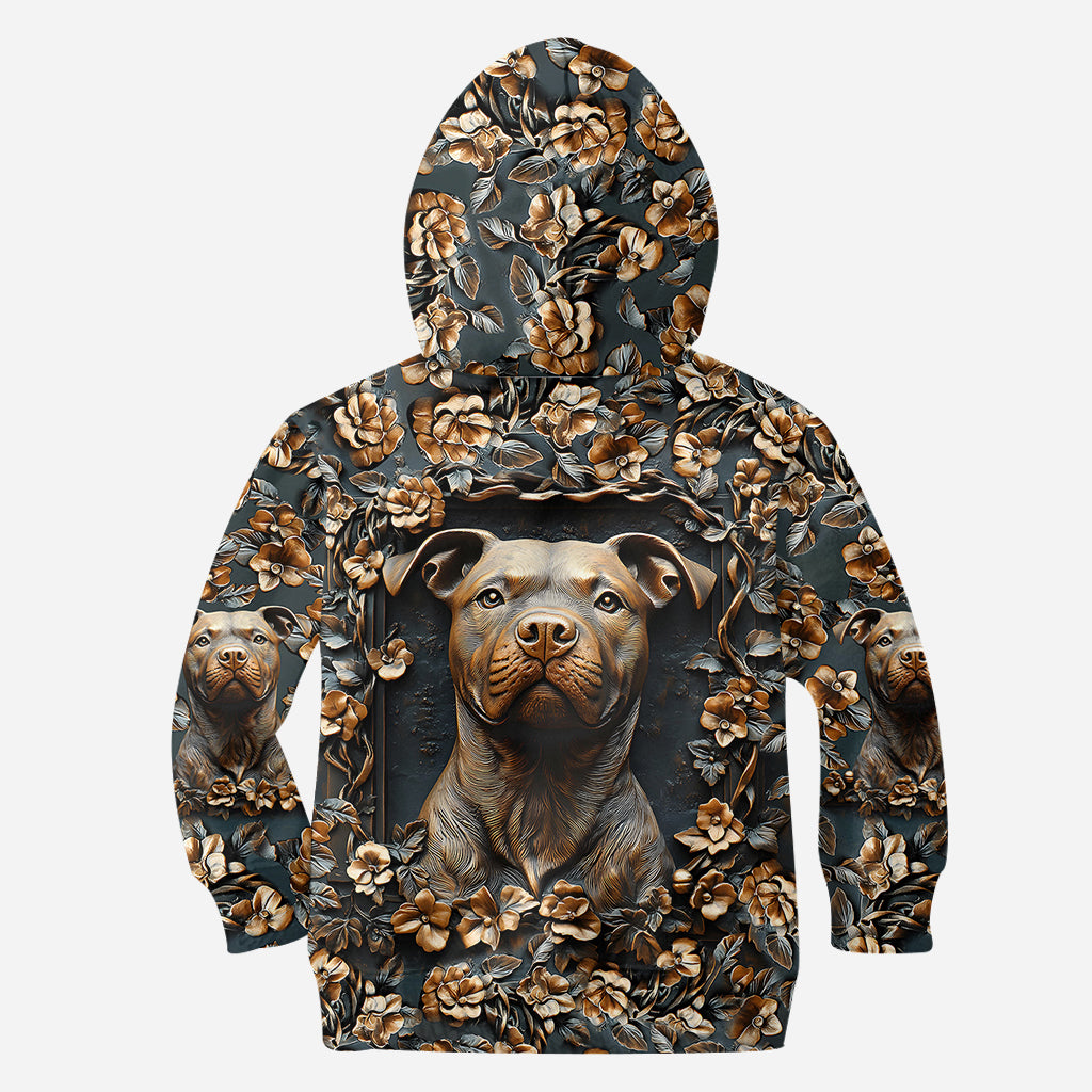 Starker Pitbull – Personalisiertes T-Shirt mit Hundemotiv