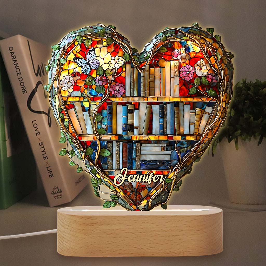 Just Love Books – Personalisierte, buchförmige Leuchtplatte
