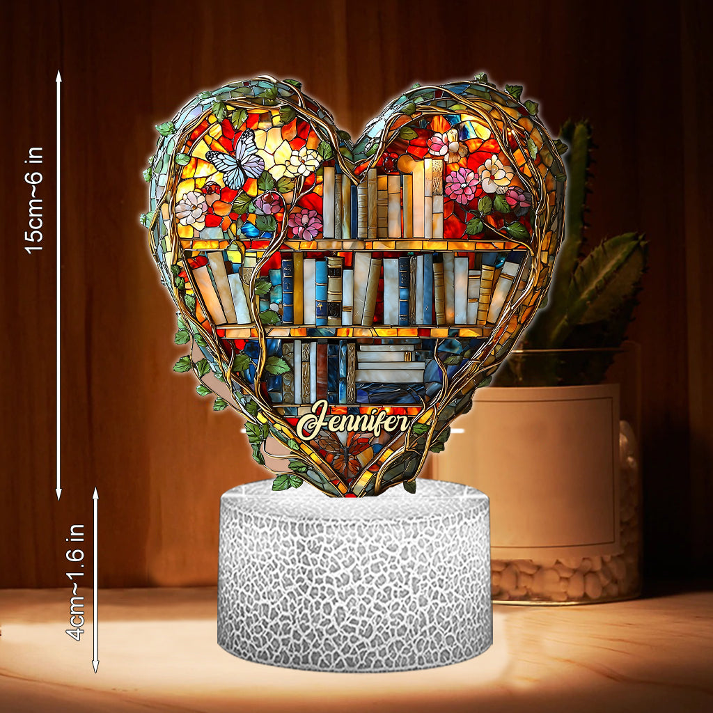 Just Love Books – Personalisierte, buchförmige Leuchtplatte