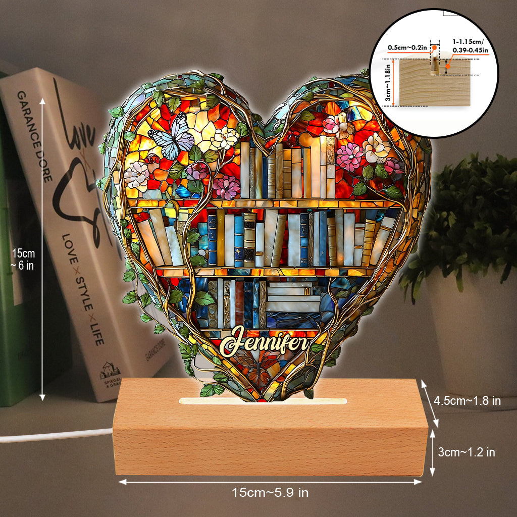 Just Love Books – Personalisierte, buchförmige Leuchtplatte