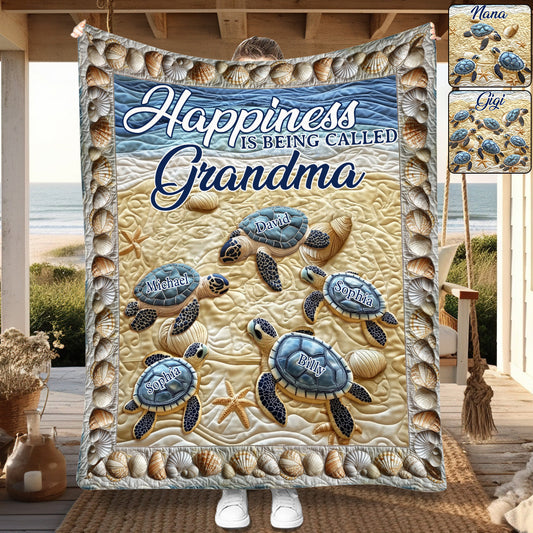 Blessed To Be Called Grandma - Personalized Grandma Blanket