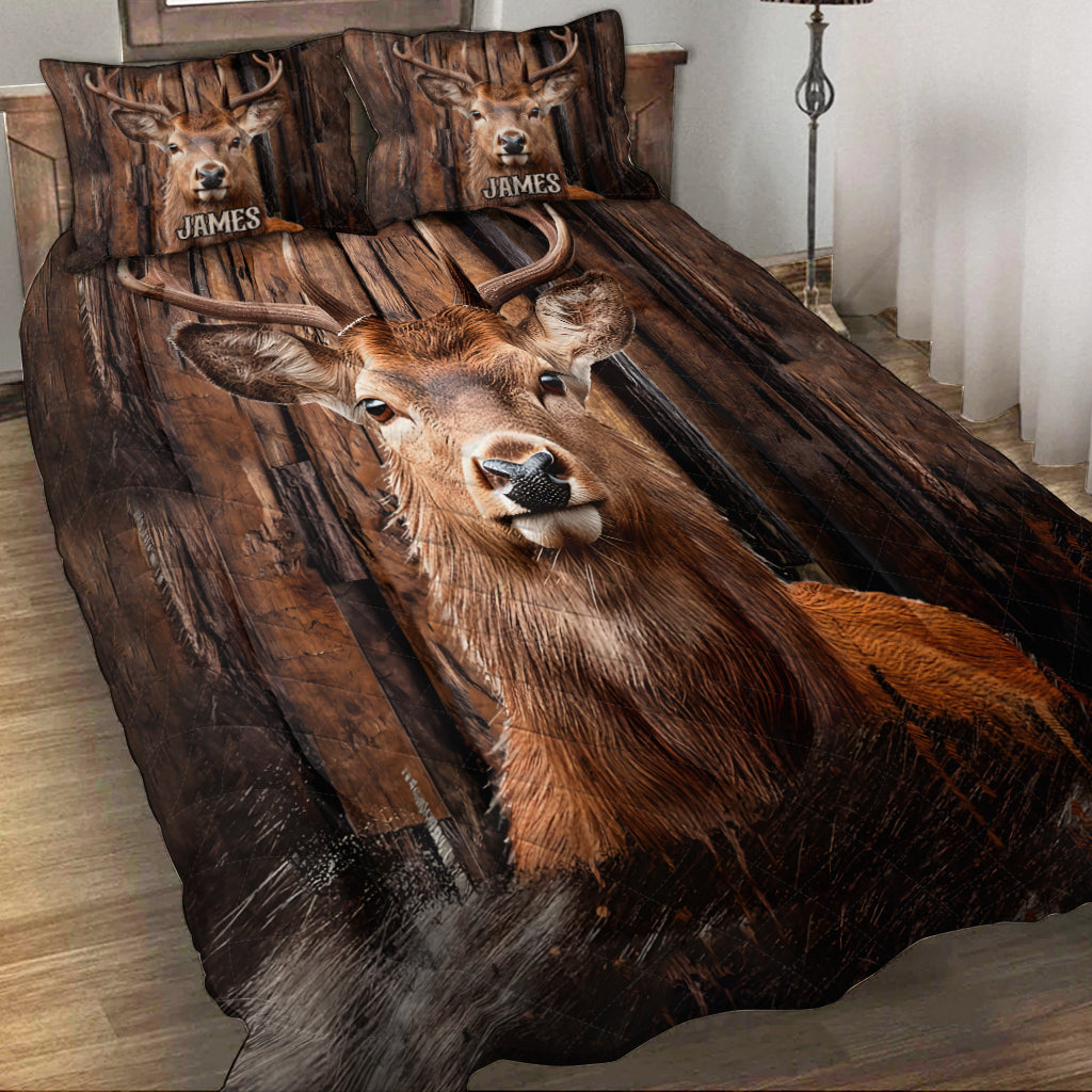 J'adore la chasse - Ensemble de courtepointe de chasse personnalisé