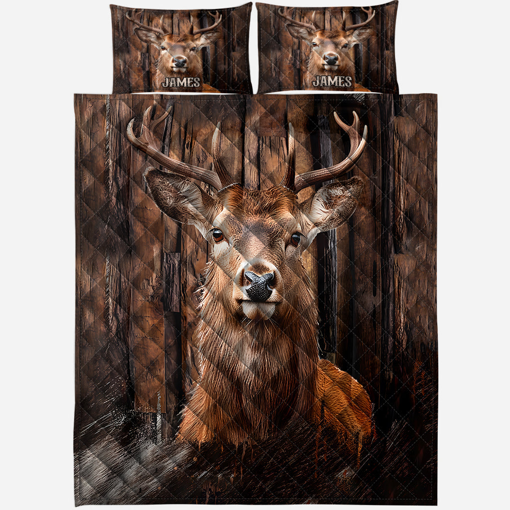 J'adore la chasse - Ensemble de courtepointe de chasse personnalisé