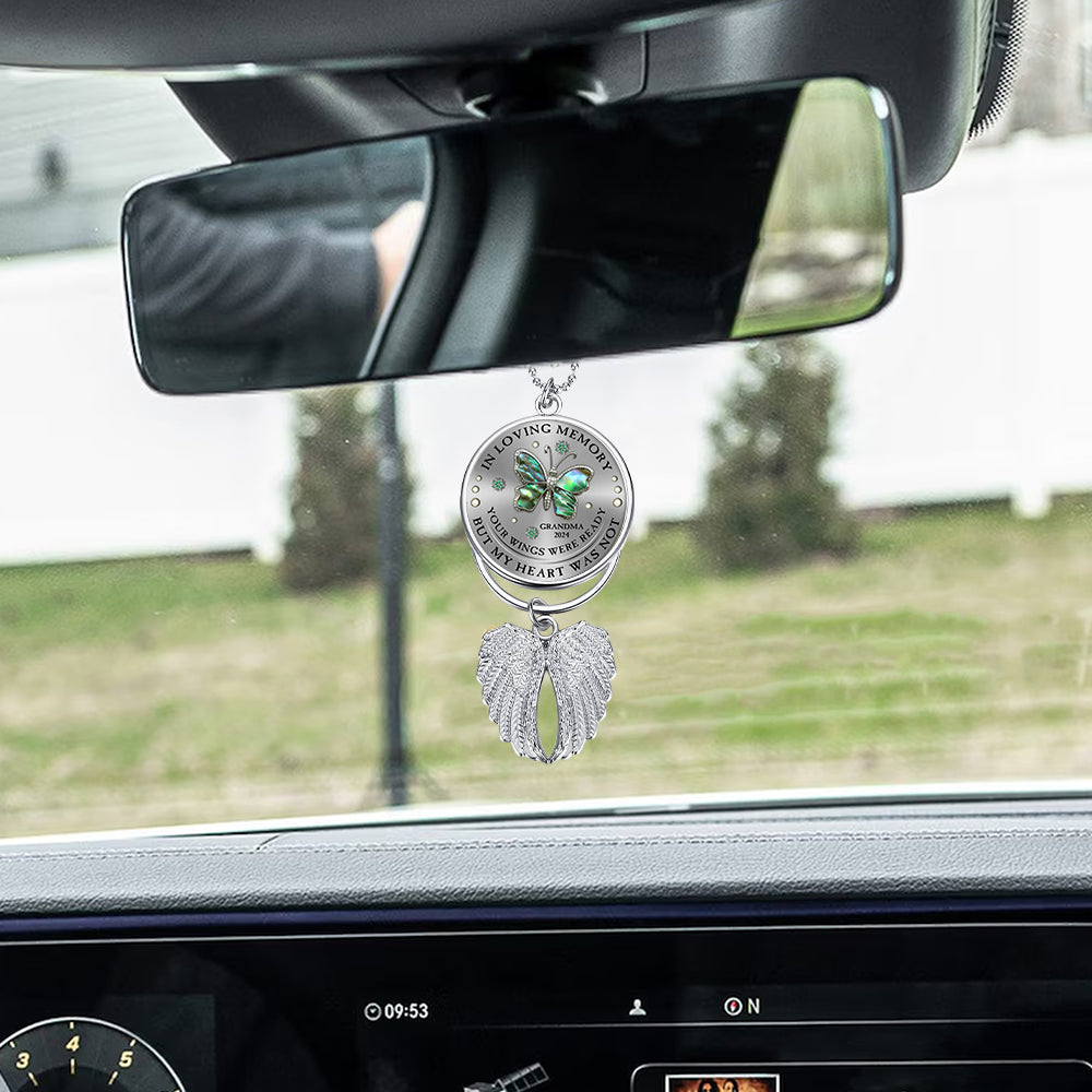 Your Wings Were Ready But My Heart Was Not - Personalized Memorial Wings Ornament