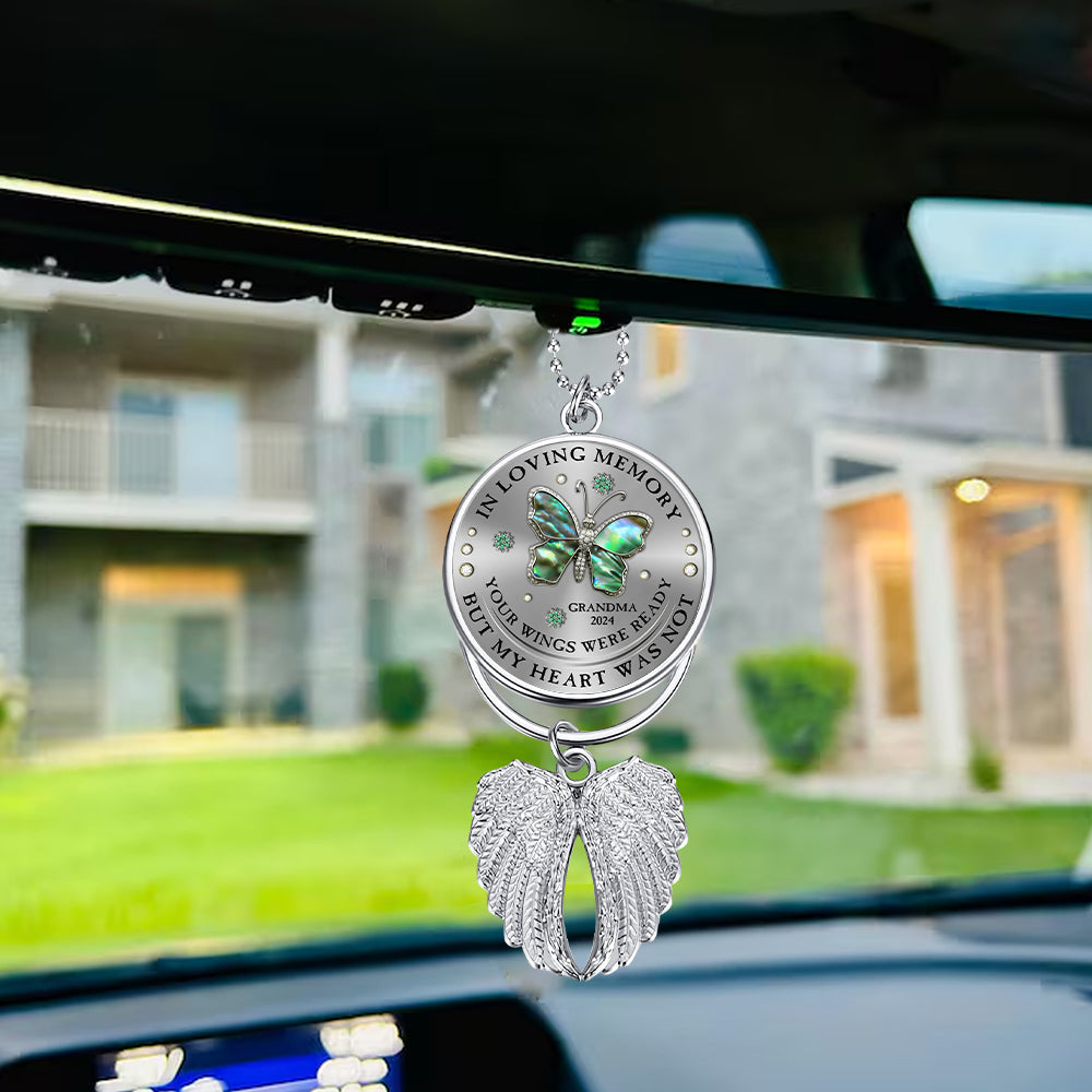 Your Wings Were Ready But My Heart Was Not - Personalized Memorial Wings Ornament