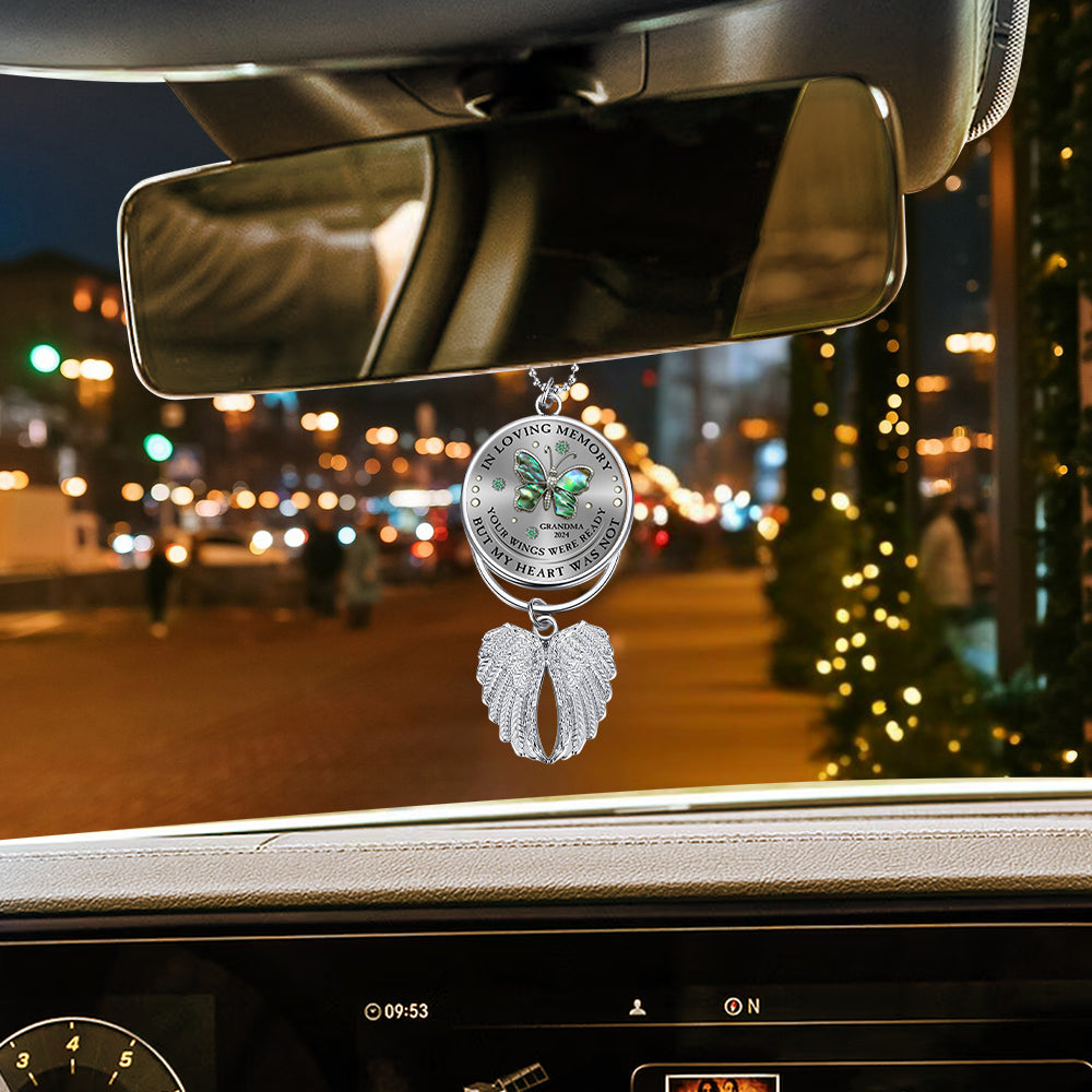 Your Wings Were Ready But My Heart Was Not - Personalized Memorial Wings Ornament