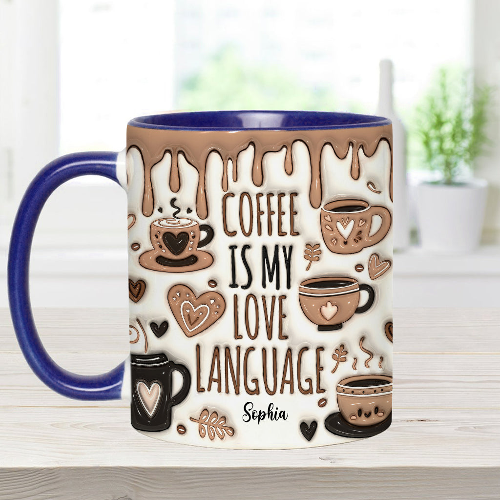 Kaffee ist meine Liebessprache – Personalisierte Kaffeetasse