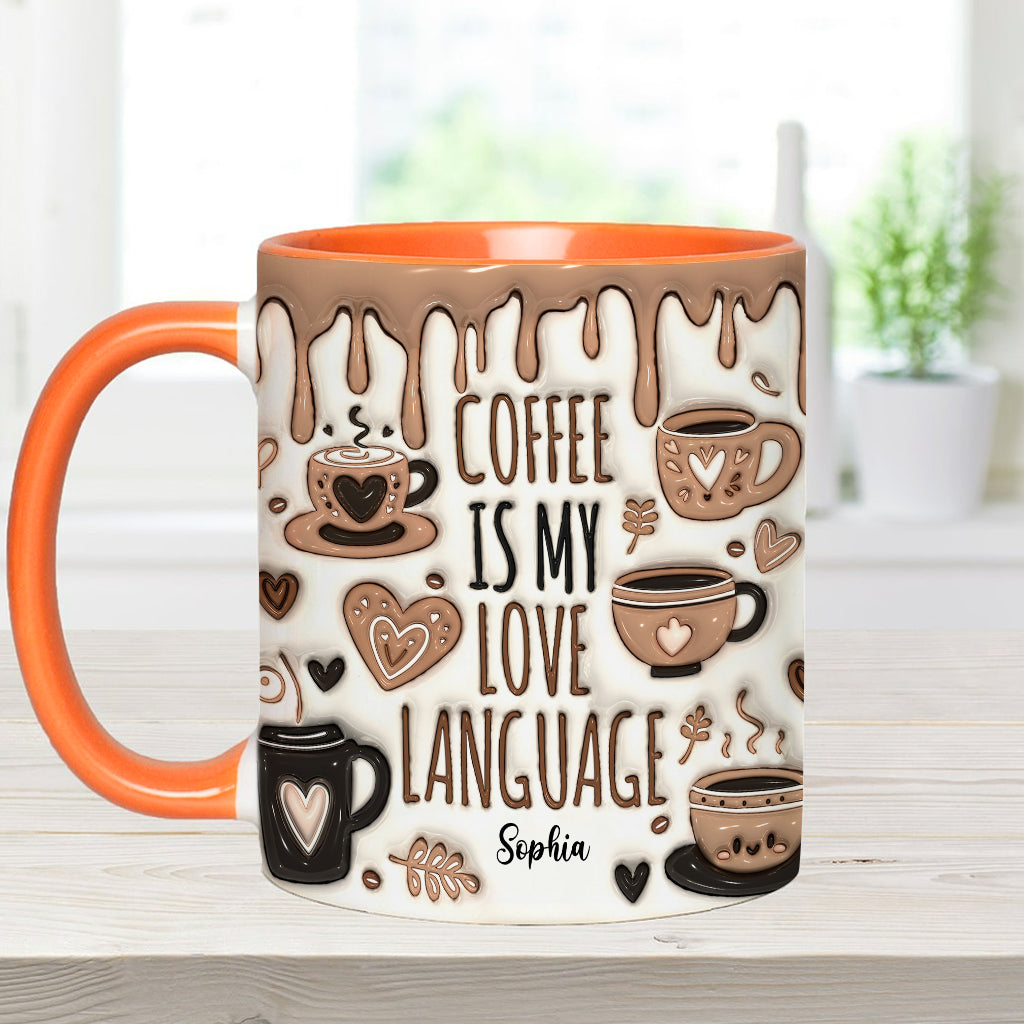 Kaffee ist meine Liebessprache – Personalisierte Kaffeetasse
