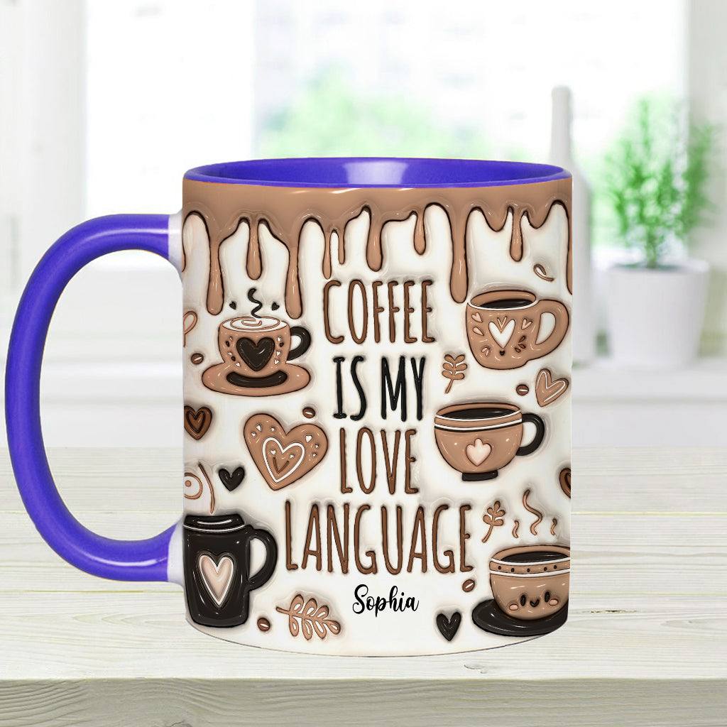 Kaffee ist meine Liebessprache – Personalisierte Kaffeetasse
